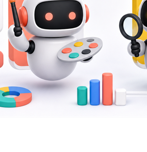 SEO and performance marketing analytics illustration